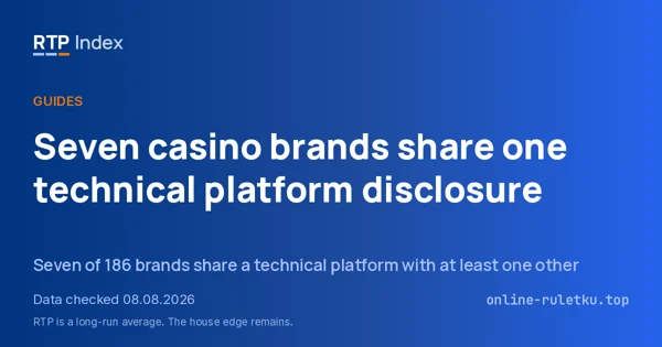 Seven casino brands share one technical platform disclosure