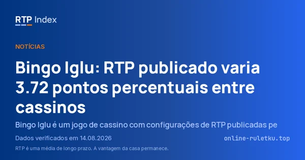 Bingo Iglu: RTP publicado varia 3.72 pontos percentuais entre cassinos