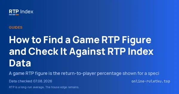 How to Find a Game RTP Figure and Check It Against RTP Index Data