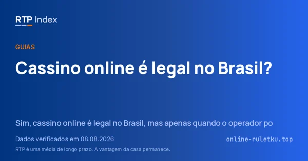 Cassino online é legal no Brasil?