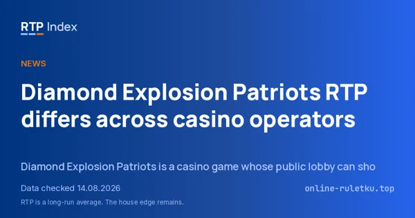 Diamond Explosion Patriots RTP differs across casino operators