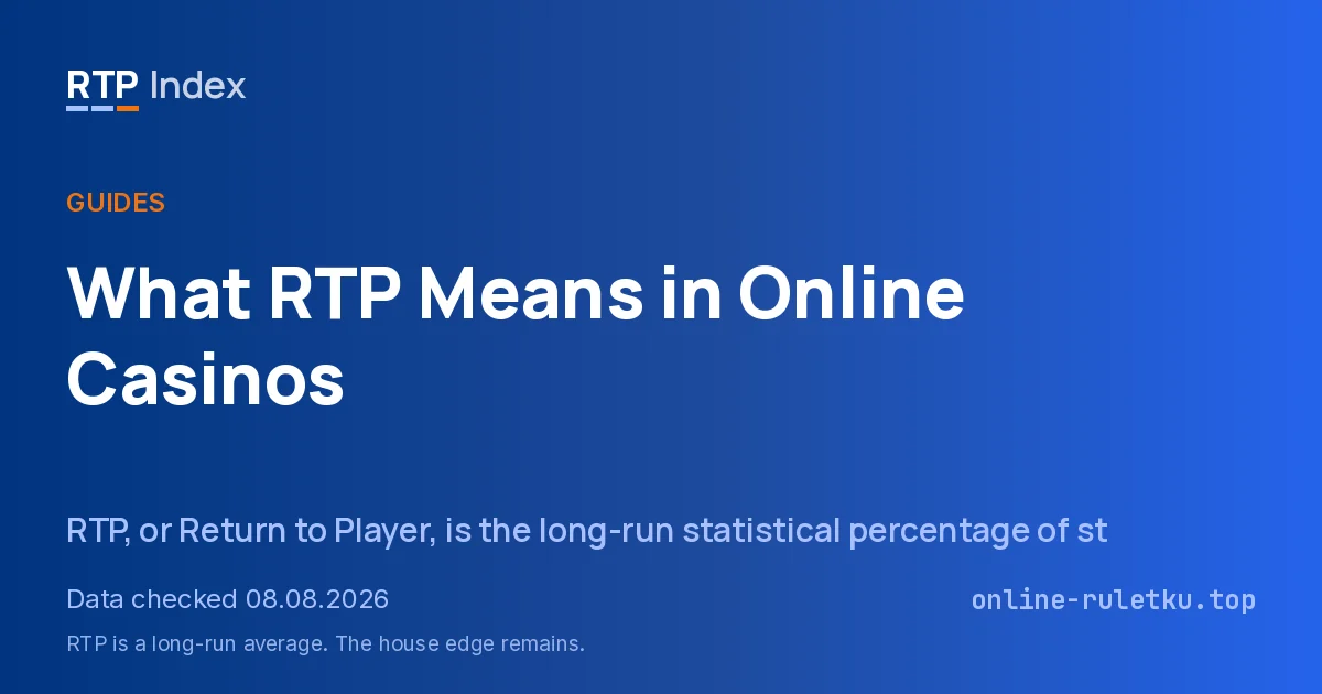 What RTP Means in Online Casinos